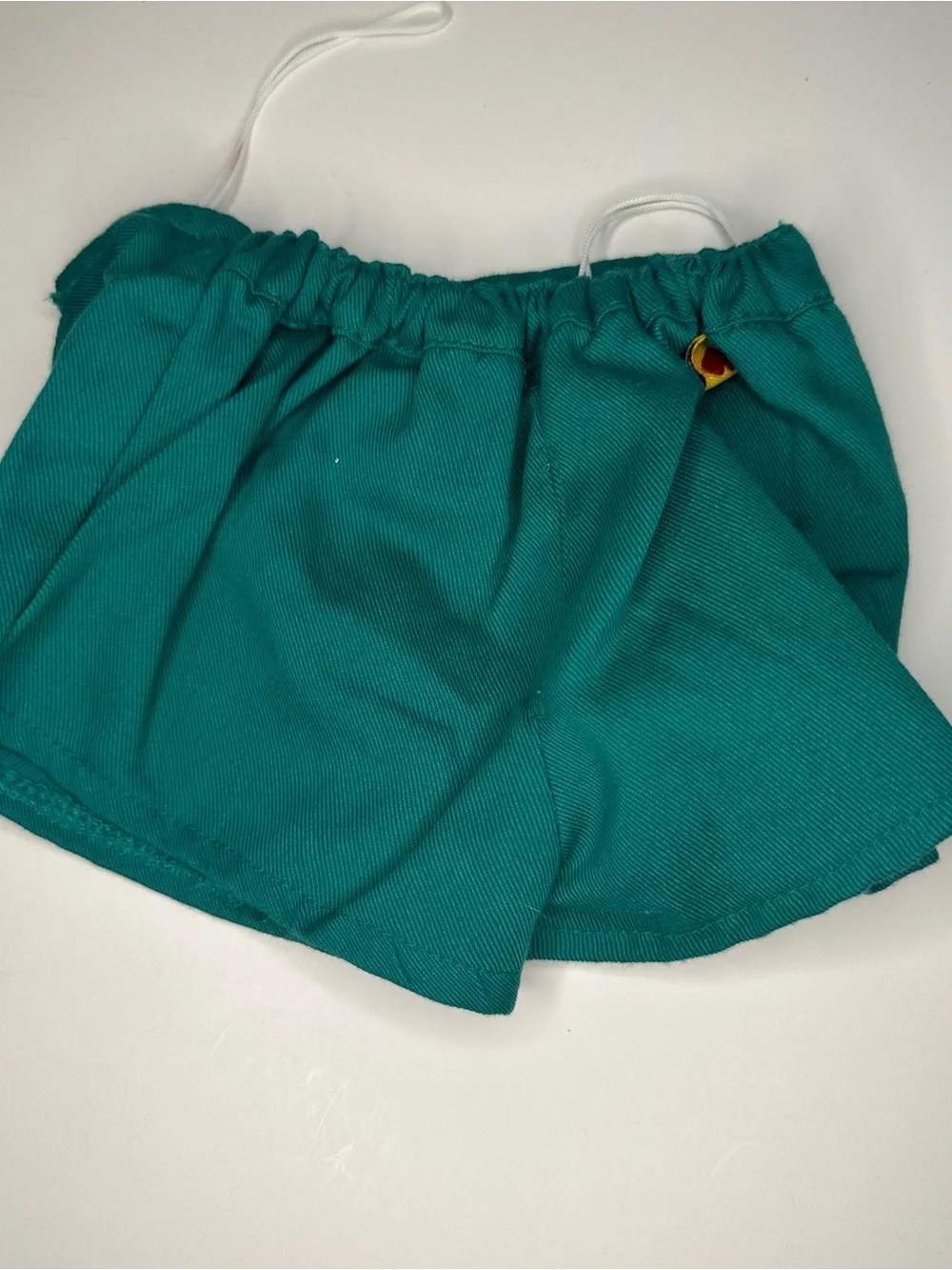 VTG Build A Bear Workshop Girl Scouts Green Sash & Skort W/ 5 Scout Patches